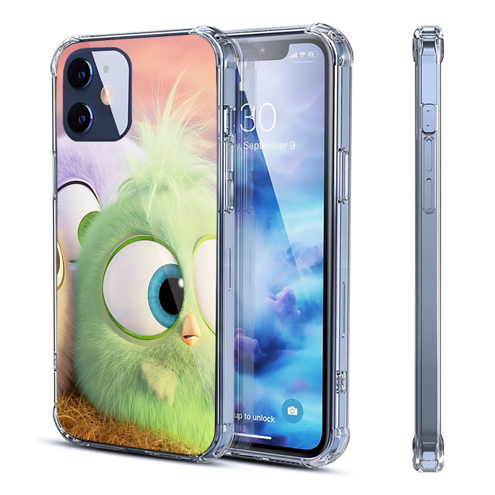 （画像用） Angry Birds アングリーバード 【iPhone 12シリーズ対応】透明スマホケース（クリアソフトケース）